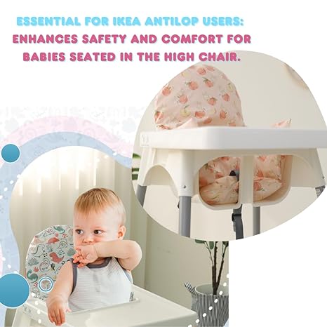 Gembebe Waterproof High Chair Cushion for IKEA High Chair, One Piece with Sitting Cushion, Easy-Clean, Super Comfort