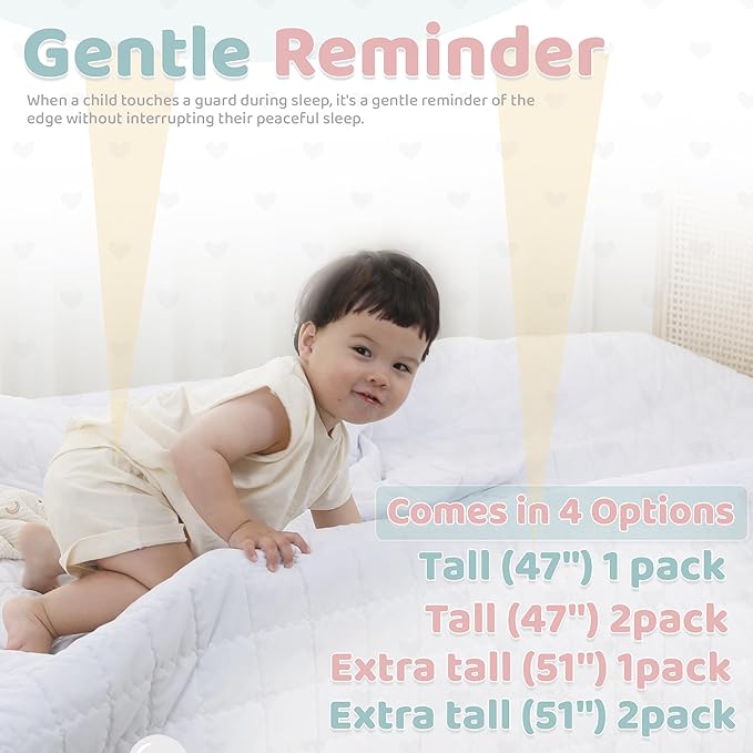 Gembebe Inflatable Bed Rail Guard for Toddlers