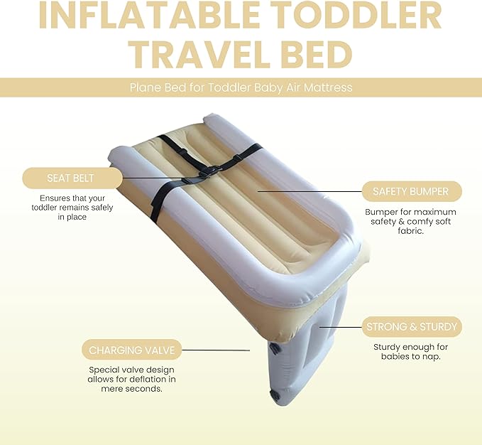 toddler inflatable airplane bed