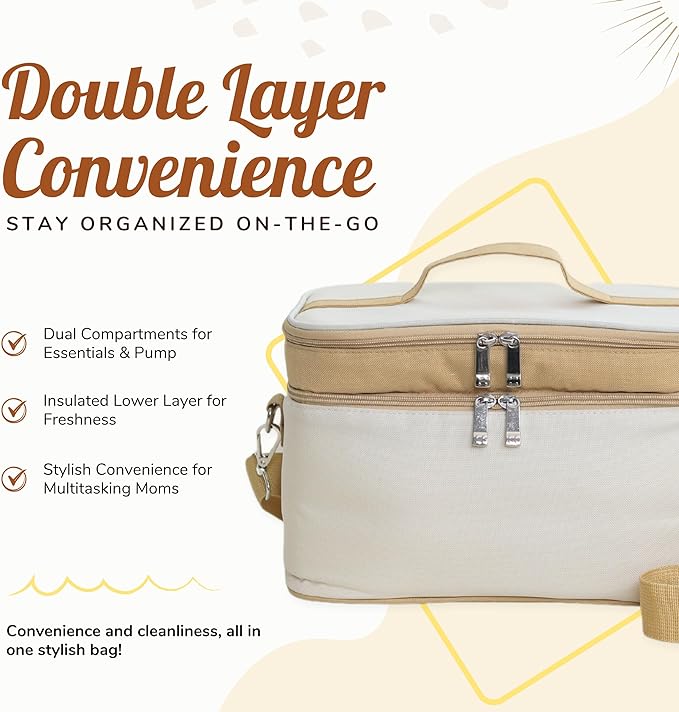 double-layer breast pump bag